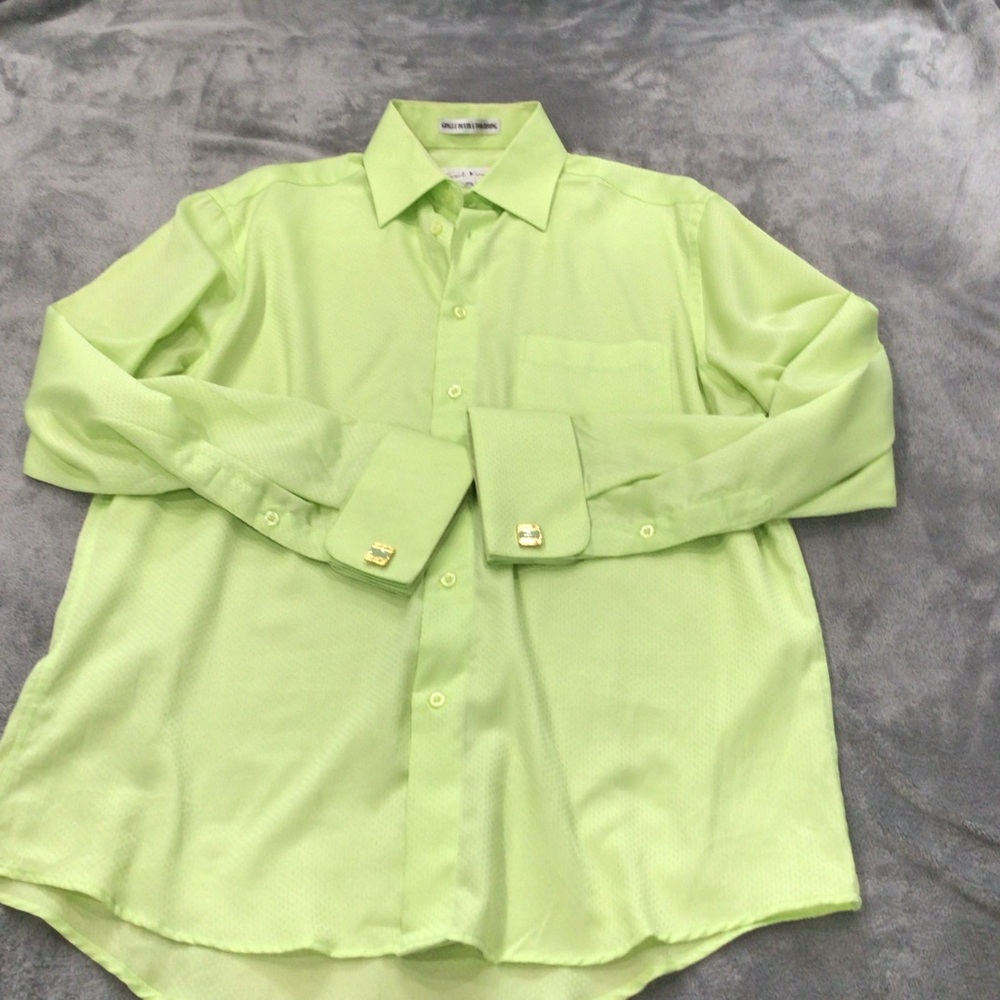 Men's Lime Green Dress Shirt